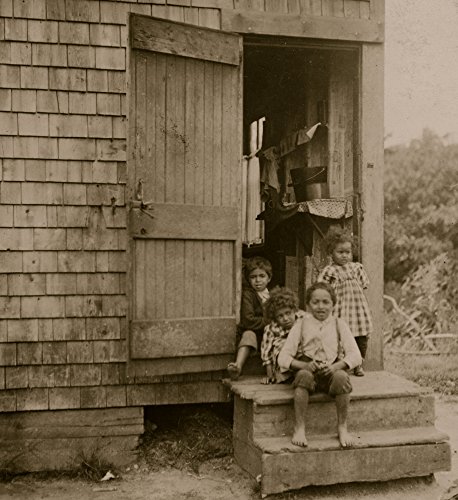 Four children - about 3 to 6 years old Home all alone and settlement deserted Mother and father working on Five-acre Bog Poster Print (24 x 36)