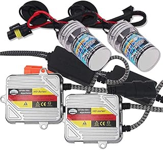Eseastar H7 HID Conversion Kit with 2 6000K Xenon White Bulbs and 2 35W 12V Ballasts