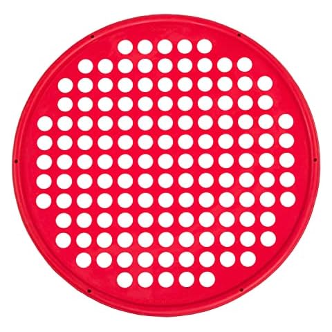 CanDo Hand Exercise Webs for Physical Therapy, Grip Strengthening, and Hand, Finger, Wrist Resistance Workouts, Portable Size, Low Powder, 14" Diameter, Red: Light Cover