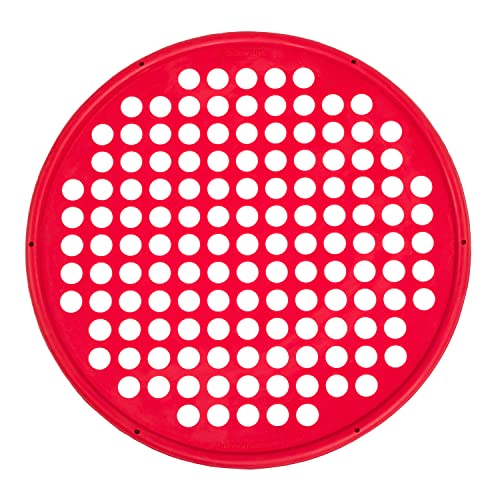 CanDo Hand Exercise Webs for Physical Therapy, Grip Strengthening, and Hand, Finger, Wrist Resistance Workouts, Portable Size, Low Powder, 14" Diameter, Red: Light