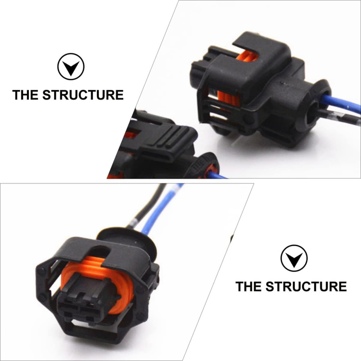 Zerodeko 12pcs Fuel Nozzle Supply Car Repairing Supply Injector Adapters Easy Install Automotive Connector Random Color
