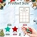 Seenelling 30 Sets Christmas Party Favors Gift Tic Tac Toe Strategic Board Game Stocking Stuffers for Kids and Family Includes 300 Opaque Stars with 30 Pcs Cards Bag for School Classroom Rewards