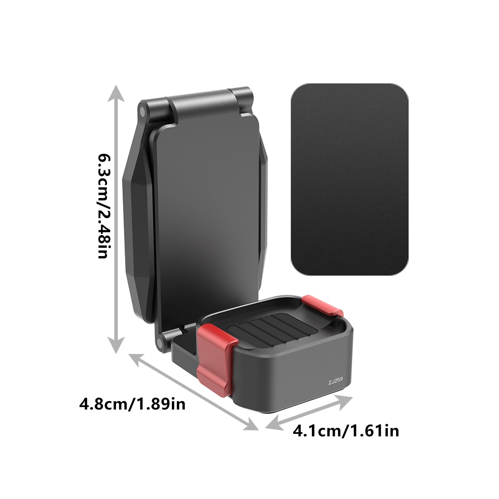 Soporte de base para cámara de trípode, soporte de clip magnético, soporte para dispositivo de bolsillo, rosca de 1 / 4 de pulgada, uso de pantalla de, soporte de base de clip de montaje de cámara