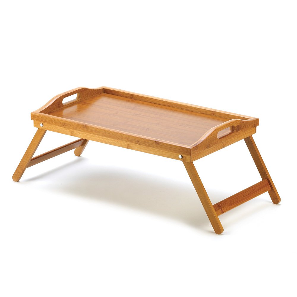 D1224 19.75 Inch Brown Bamboo Serving Tray