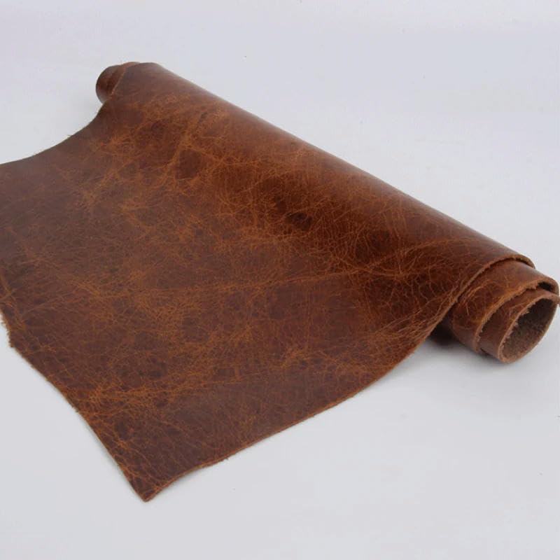Piel de vaca de grano real marrón de calidad A cuero genuino suave piel de becerro de vaca espelta entera para decorar