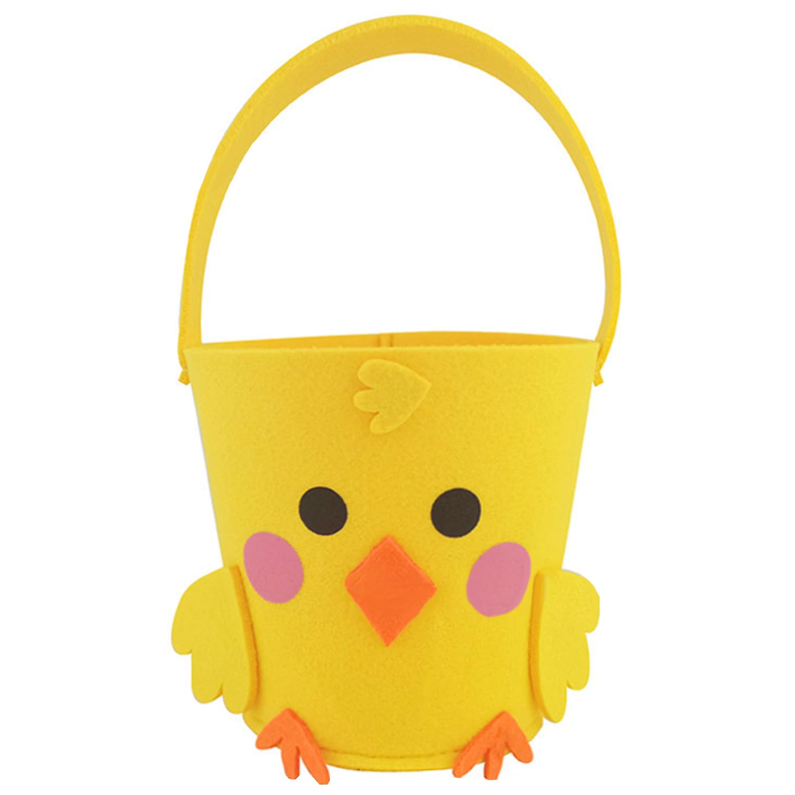 Jazuaiao Felt Basket for Easters Storage and Decoration Animal Candy Bag with Carrying Handle Festival Party Supplies Portable Easters Bag