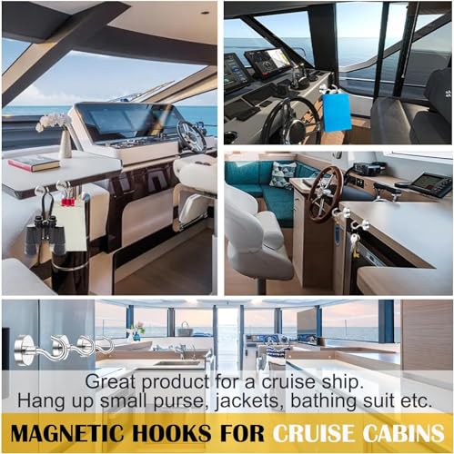 Image of DIYMAG Magnetic Hooks,170lbs Heavy Duty Magnets with Hook Silver 12 Pack