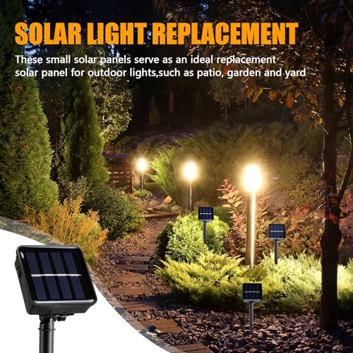 Tellegloww 6 Set Replacement Solar Panel 1.2v 600ma Replacement Parts for Solar Lights with 6.56ft Power Cord Waterproof Solar Panel for Outdoor Lights Solar Flower Lights Garden Landscape Patio Decor by Tellegloww - Image 6