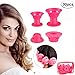 Produktbild 30 Stück Lockenwickler über Nacht, MS.DEAR Silikon Lockenwickler Magic Haar Locken Ohne Hitze, Haar Styling Locken für DIY Rollen Werkzeuge, 2 Größe mit aufbewahrungstasche (Rosa)
