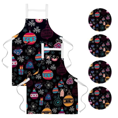 Tablier de cuisine lot de 2 avec broches pour nettoyage maison restaurant bistrot bar