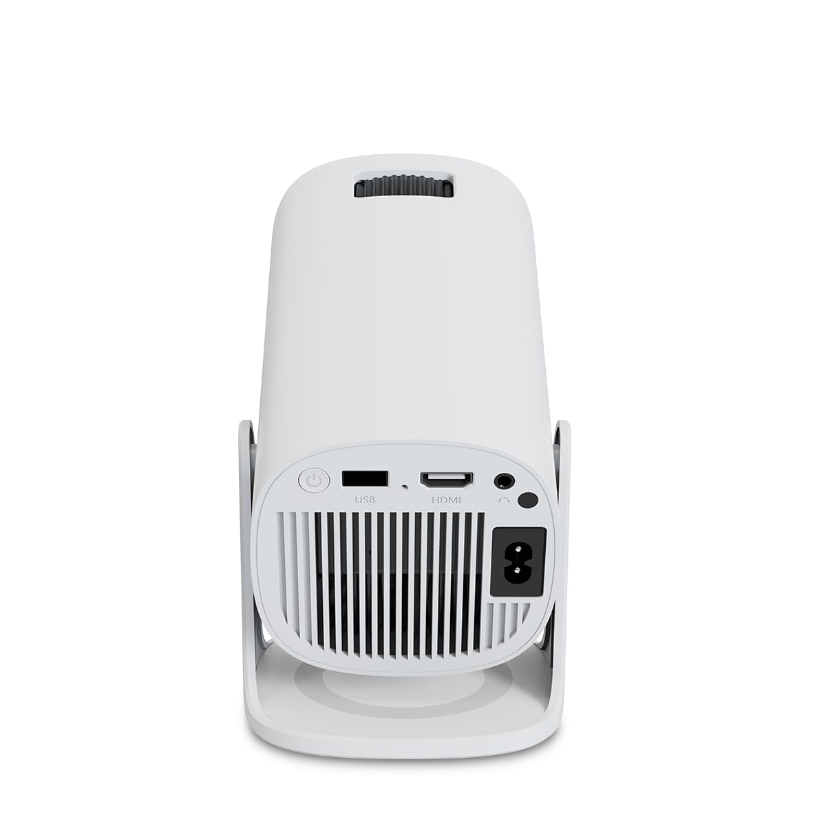 PRIXTON Proyector portátil Dalí, 4.800 lúmenes, 110 ANSI lúmenes, Mando a Distancia, 30.000 h, 32” a 120”, Conexión HDMI/USB/AC IN, Resolución HD Compatible con Full HD 4K LED, Color Blanco