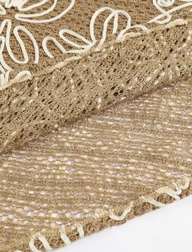 Image of ZAFUL Women's Sarong Coverups Bathing Suit Cover Up Mini Skirt | Textured Mesh, Scalloped Hem,Multiway Cover Up, One Piece Style, Triangle Bikini Cover Up Mini Skirt,One Size