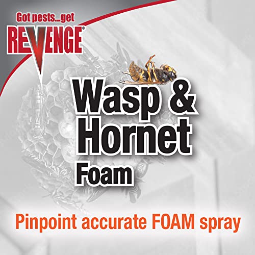 REVENGE Wasp & Hornet Killer Foam, 15 oz Ready-to-Use Aerosol Spray, Kills on Contact Indoors and Outdoors, Reaches High Nests - image 6