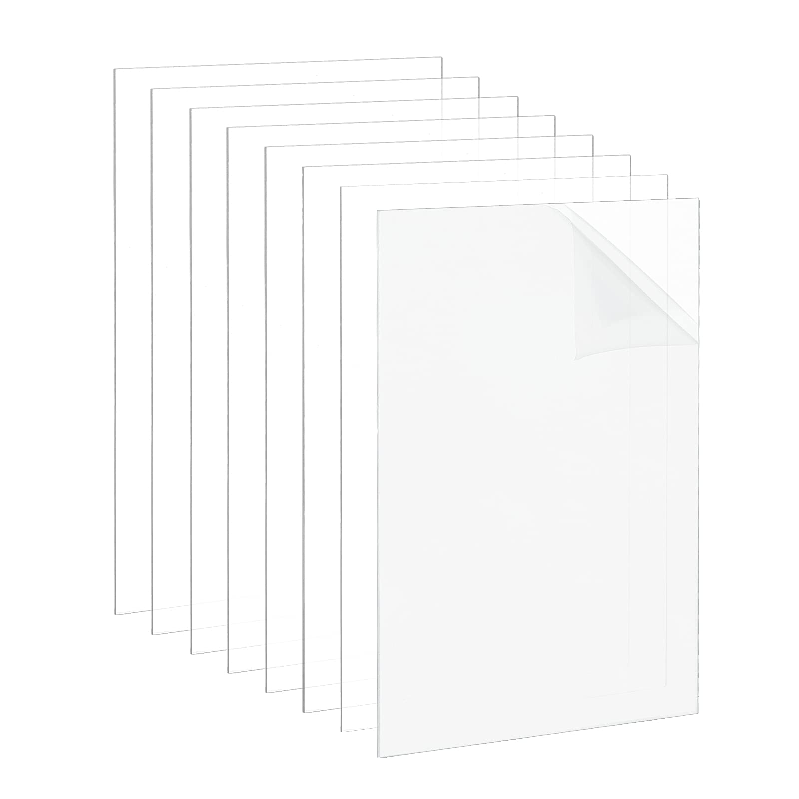 Buy OLYCRAFT 20 Sheets Plexiglass Sheet 0.1CM Transparent Acrylic Clear