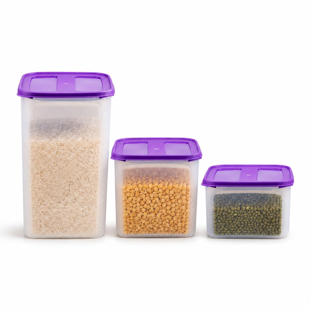 Cutting EDGE Airtight Container Set - 3 Piece Purple -1