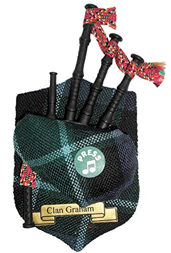 I LUV LTD Graham Clan Musical Bagpipe Fridge Magnet, Made in Scotland