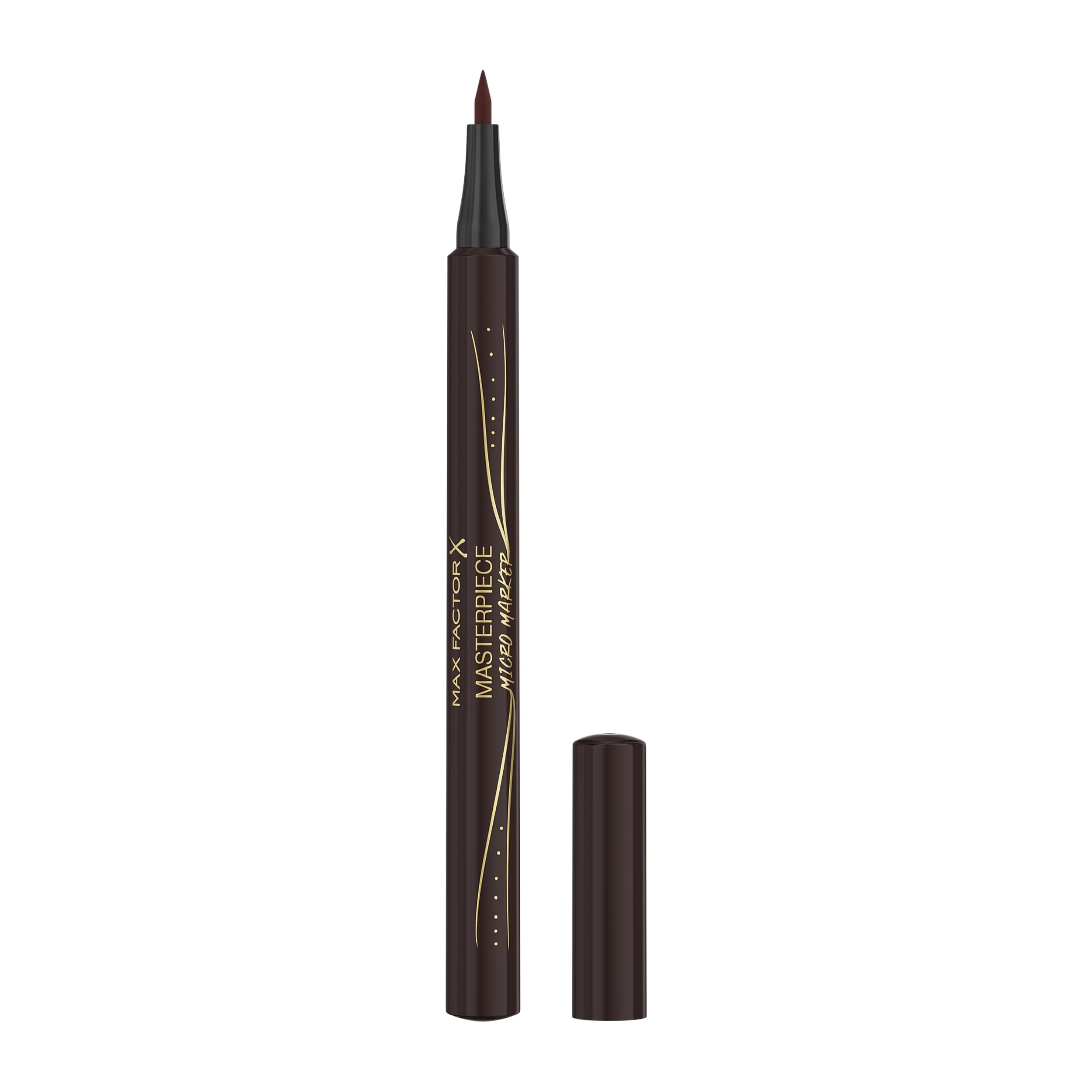 Max Factor Masterpiece Micro Marker, 060 Deep Brown, Precise Eyebrow Pen, Superfine Tip, Hair-Like Strokes, Natural Look Effect, Buildable Formula, Smudge & Transfer-Proof, Up to 24HR Wear, 1.1ml