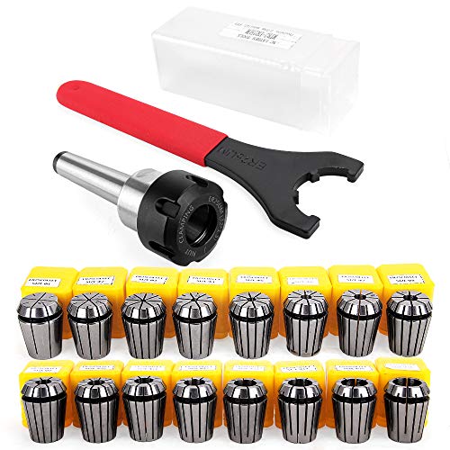 Juego de portabrocas ER Collet, 11 piezas ER16 portabrocas de 1 a 10 mm ER-16 resorte para máquina de grabado CNC y soporte de herramientas de torno de fresado por Craftsman168