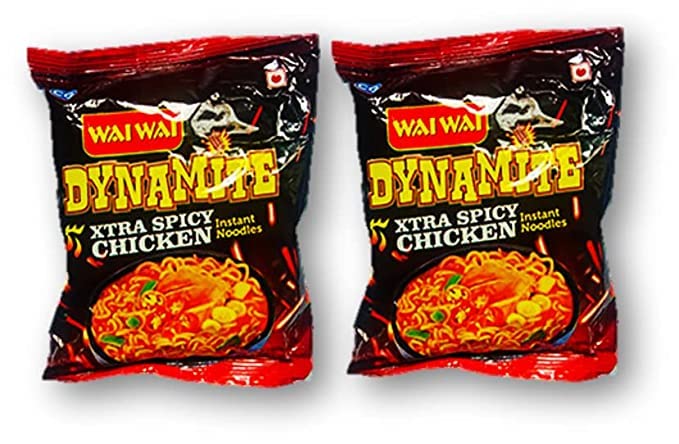 Wai Wai Dynamite Xtra Spicy Veg/Chicken Instant Noodles 100g (Pack of 2) with air Tight multiutility Container Free Combo (B0C2ZJXJQK) Amazon Price History, Amazon Price Tracker