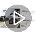 Caravan Canopy Tent Sidewalls for Domain Carport with Straps, Ideal for Garage Storage, Inflatable Garage Covering, White (Sidewalls Only)