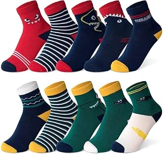 HBselect Anti-slip Toddler Socks Baby Infants Socks Assorted Kids Socks Animal Print Boys Girls Socks Fun Design Colored Socks Baby Socks Gift for Baby