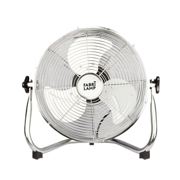 Brightium Ventilador Industrial 60W, Cromo, 3 Velocidades, 44x48,5x27,5 cm - Ideal para refrigerar grandes espacios y mejorar la circulación del aire.