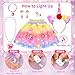 YAOOBEY Princess Dress up Clothes for Girls 4-6,Light Up Toddler Princess Toys for 3 4 Year Old Girls Christmas Gift
