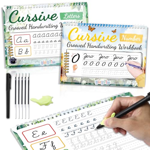 Cahier d'écriture cursive magique pour occuper les enfants calmement à la maison