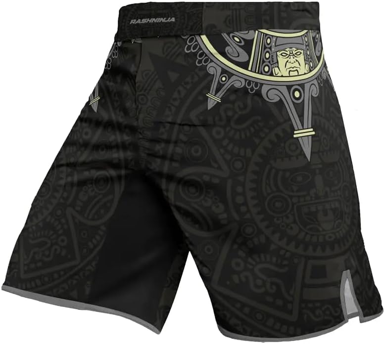 Aztec MMA Fight Shorts for Men Boxing Shorts Men Jiu Jitsu Grappling Shorts BJJ Training Fight Trunks