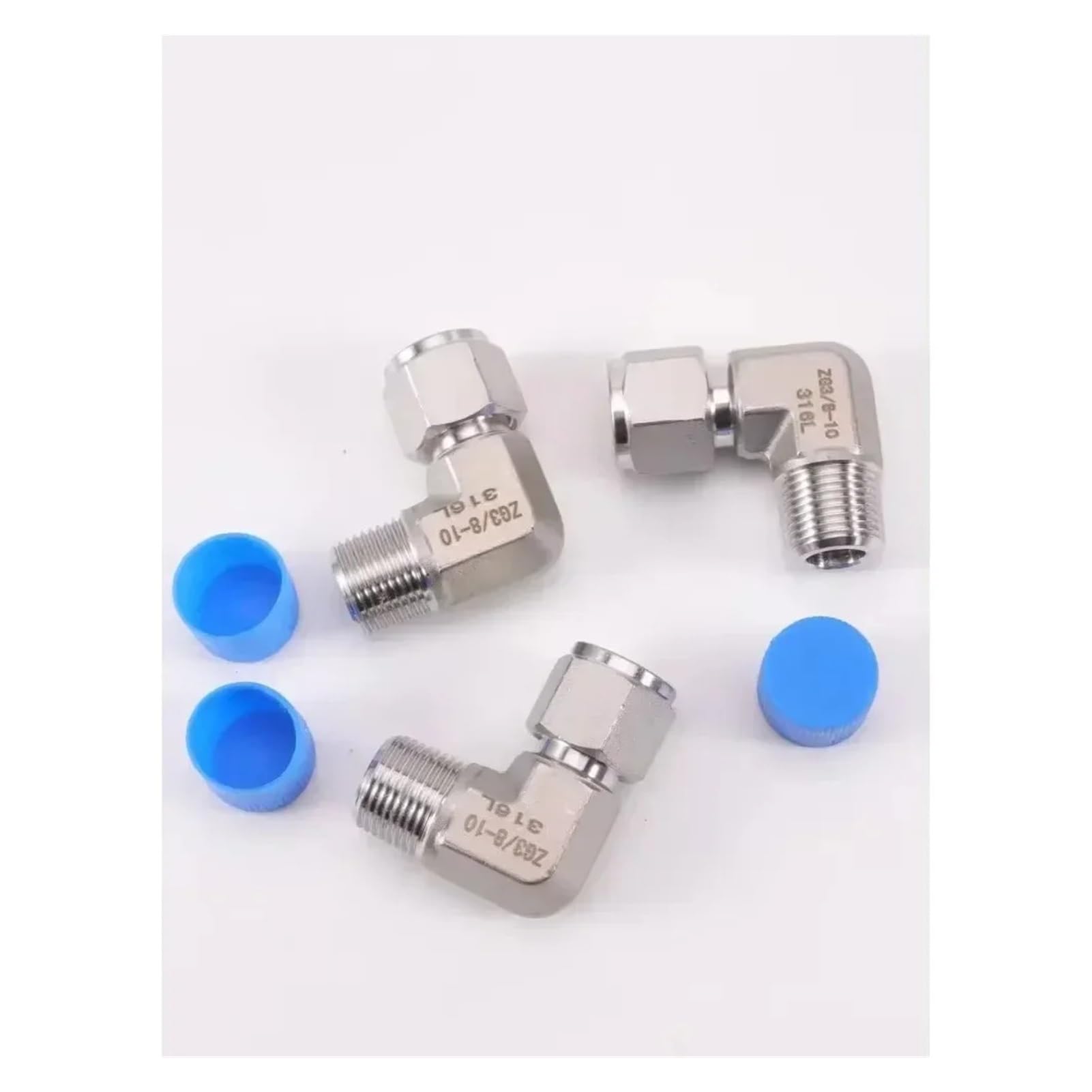 Codo forjado 3000 1/8 "1/4" 3/8 "1/2" BSPT macho X 6 8 10 12 Mm Unión de compresión tubo 304 316 acoplador montaje tubería inoxidable