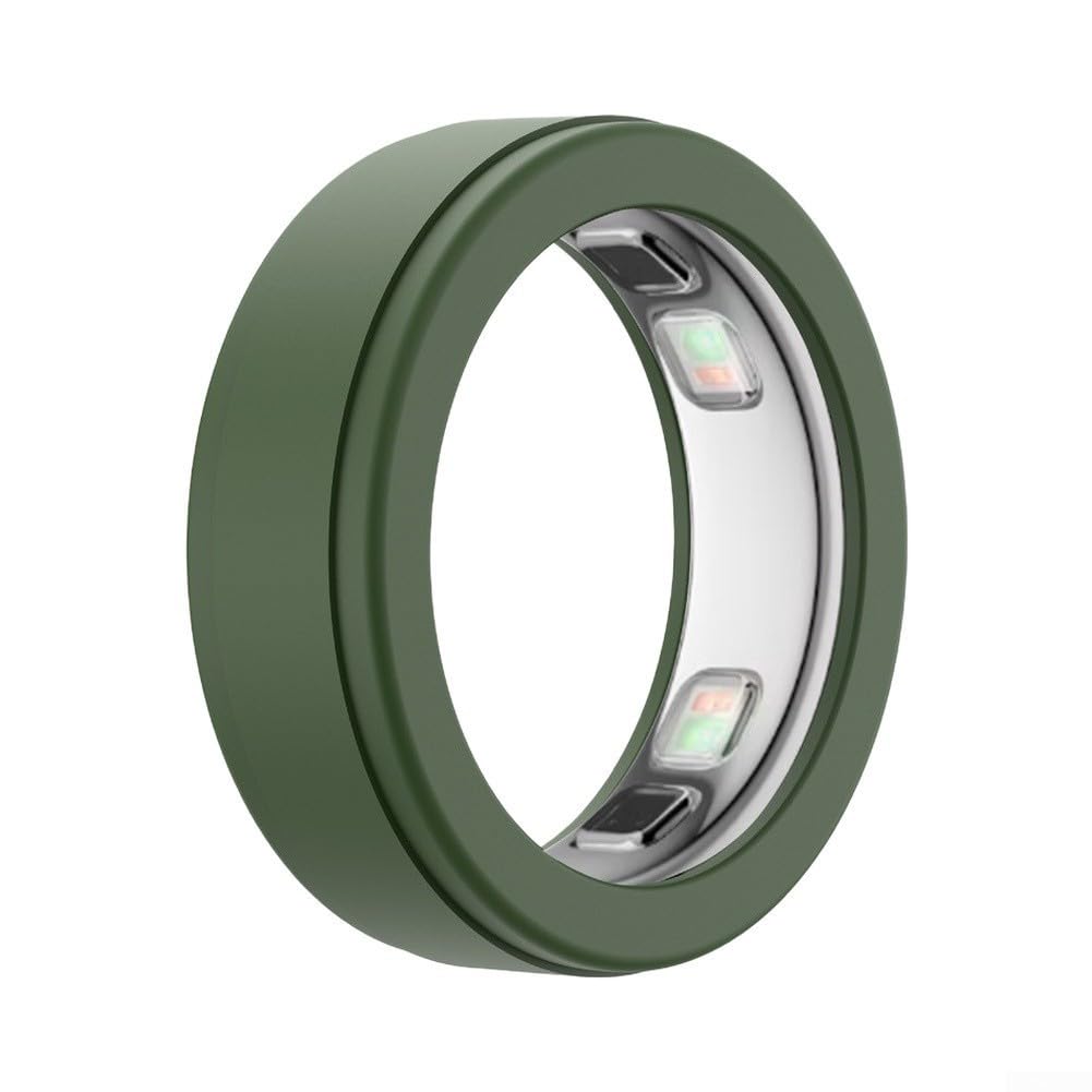 Leichte Silikon-Schutzhülle für Oura Ring 5 mit kratzfester Hülle, weiche tägliche Fitness-Hülle (transparent S)