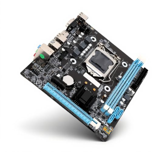 ASHATA H81 Motherboard MATX, for LGA 1150, Supports Core I3 i5 i7, for E3 V3,for G Processors, Channel DDR3 (1600MHz), 1 X PCIe X16, NVMe NGFF SATA 6Gbs
