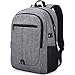 NUBILY Mochila Portáti 15.6 Pulgadas Impermeable Hombre USB Puerto Escolares Mochilas de Negocios Viaje Trabajo Casual Deporte Daypack Gris