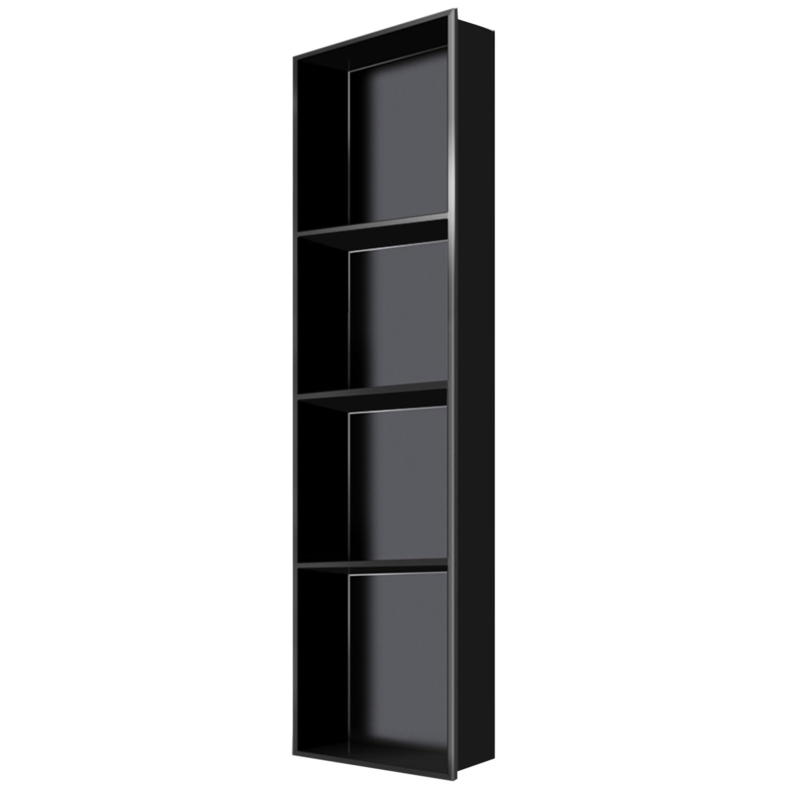 TPDRKOWJX Shower Niche，Wall Niche, Stainless Steel Black/Red Multiple Sizes 12.5CM Depth(Red,70x28x12.5CM)(Black,120x28x12.5CM)