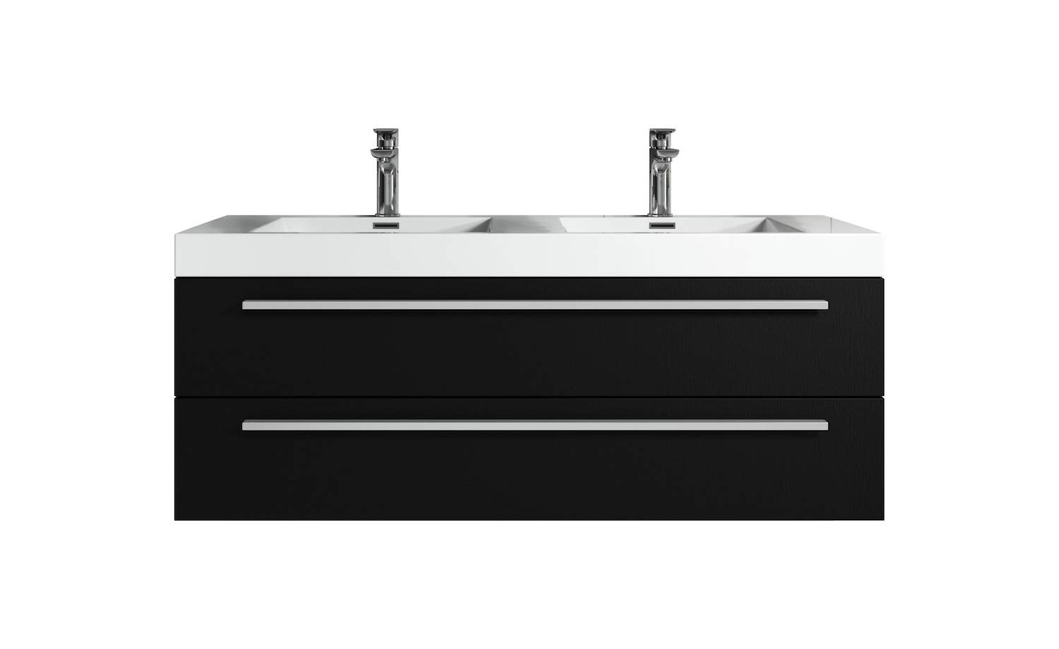 Buy Badplaats B.V. Bathroom Rome 120 cm basin black wood