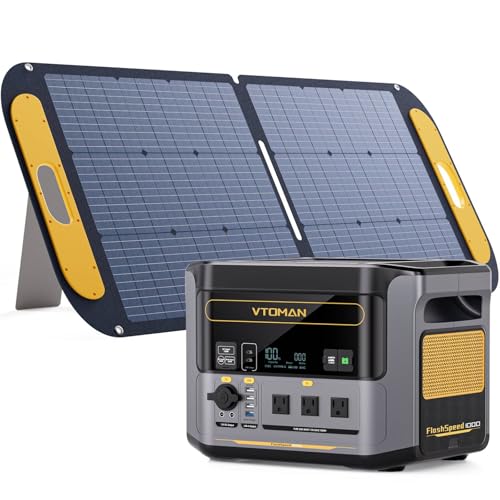 VTOMAN FlashSpeed 1000 with 110W Solar Panel
