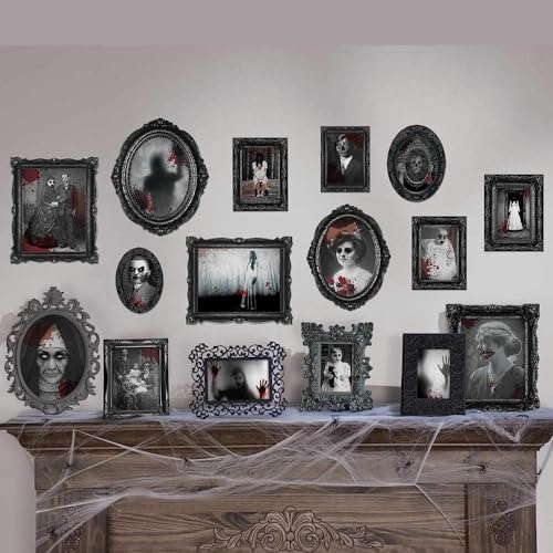 Assorted Dark Manor Frame Cutouts Decoration- 30 pcs, Multi Color - Image 2