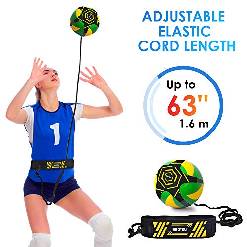 image for BROTOU Soccer Trainer Volleyball Football Kick Trainer Solo Skill Prac