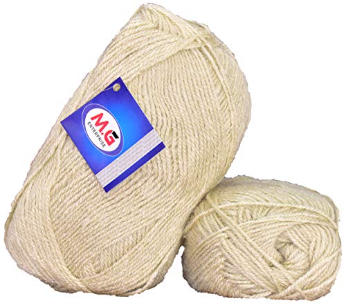Image of M.G ENTERPRISE Sunrise Light Skin (200 gm) Wool Ball Hand Knitting Wool /Art Craft Soft Fingering Crochet Hook Yarn, Needle Knitting Yarn Thread Dyed