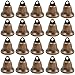 Vintage Glocke Bronze 20 PCS 38MM Vintage Glöckchen Schellen, Metallglöckchen Kleine Glöckchen Vintage für Hunde Türglocke Weihnachtsglocke Windspiele Machen