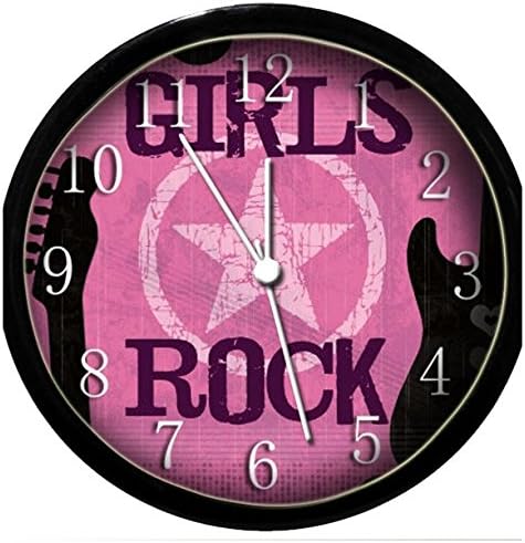Glow in The Dark Wall Clock - Girls Rock