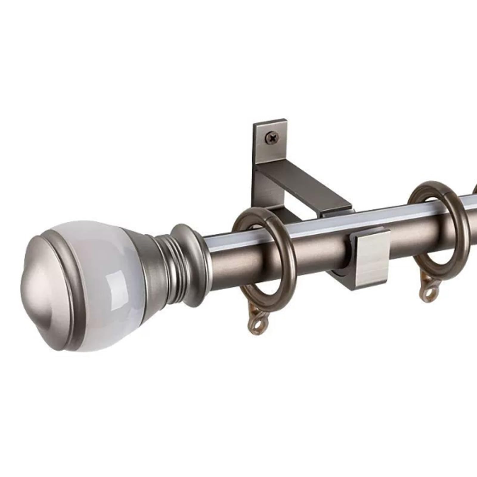 Binari per Tende, Binario per Tende da 1-6 Metri Scorrevole, Scorrevoli Scorritenda Bastoni Tende, per Tendaggi Moderni Scorrimento Manuale Strappo Completo(A,5.2M/(17FT))