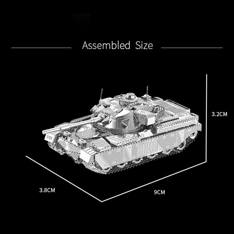 MOOKEENONE 1100 Military 3D Metal Kits Chief Tank MK50 Vehicle Model