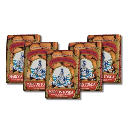 Chocolates Marcos Tonda – Chocolate Virgen X5 | Chocolate Con Almendras X5 | Chocolates Originales Para Regalar | Chocolates Para Regalar Desde 1793