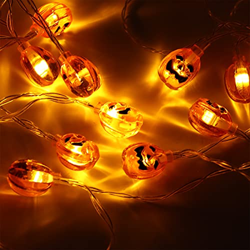 Pumpkin Lantern Lights, Pumpkin Lights String Driedimensionaal ontwerp voor gebruik binnenshuis, buitenshuis en tijdens… - Image 5