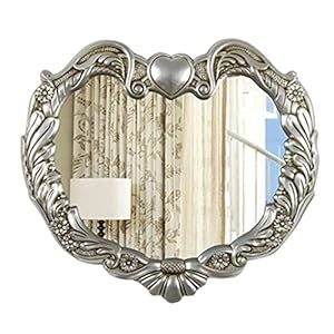 Muur Opknoping Decoratieve Spiegel Antieke Europese Stijl Badkamer Spiegel Hart Vorm Ijdelheidspiegel Voor Woonkamer…