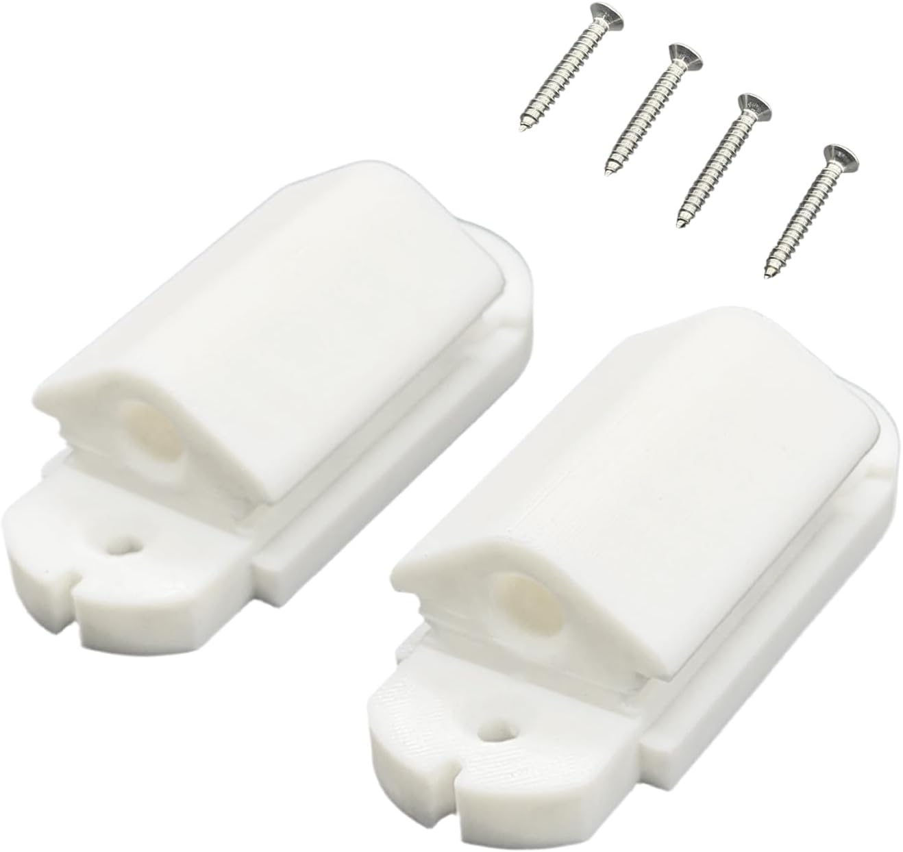 2PCS Baby Gate Hinge Replacement for Regalo Extra Tall Baby Gate, Gate Hinge Replacement Parts with Lock Slot and Screws(White)