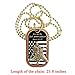 AtSKnSK Put on the Whole Armor of God Dog Tag Pendant Necklace