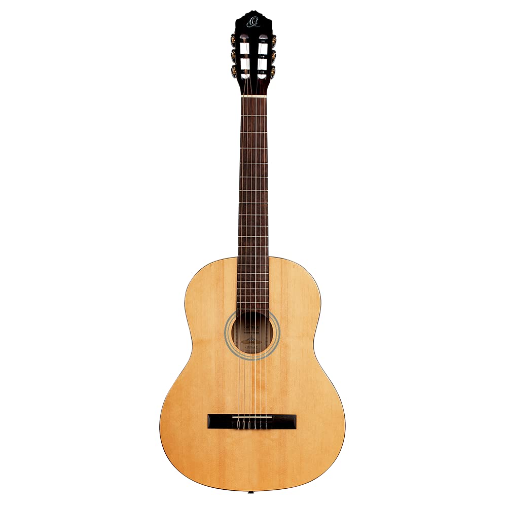 Ortega Guitars Guitare Classique 4/4 – Student Series – Épicéa / Catalpa, Naturel Brillant (RST5)