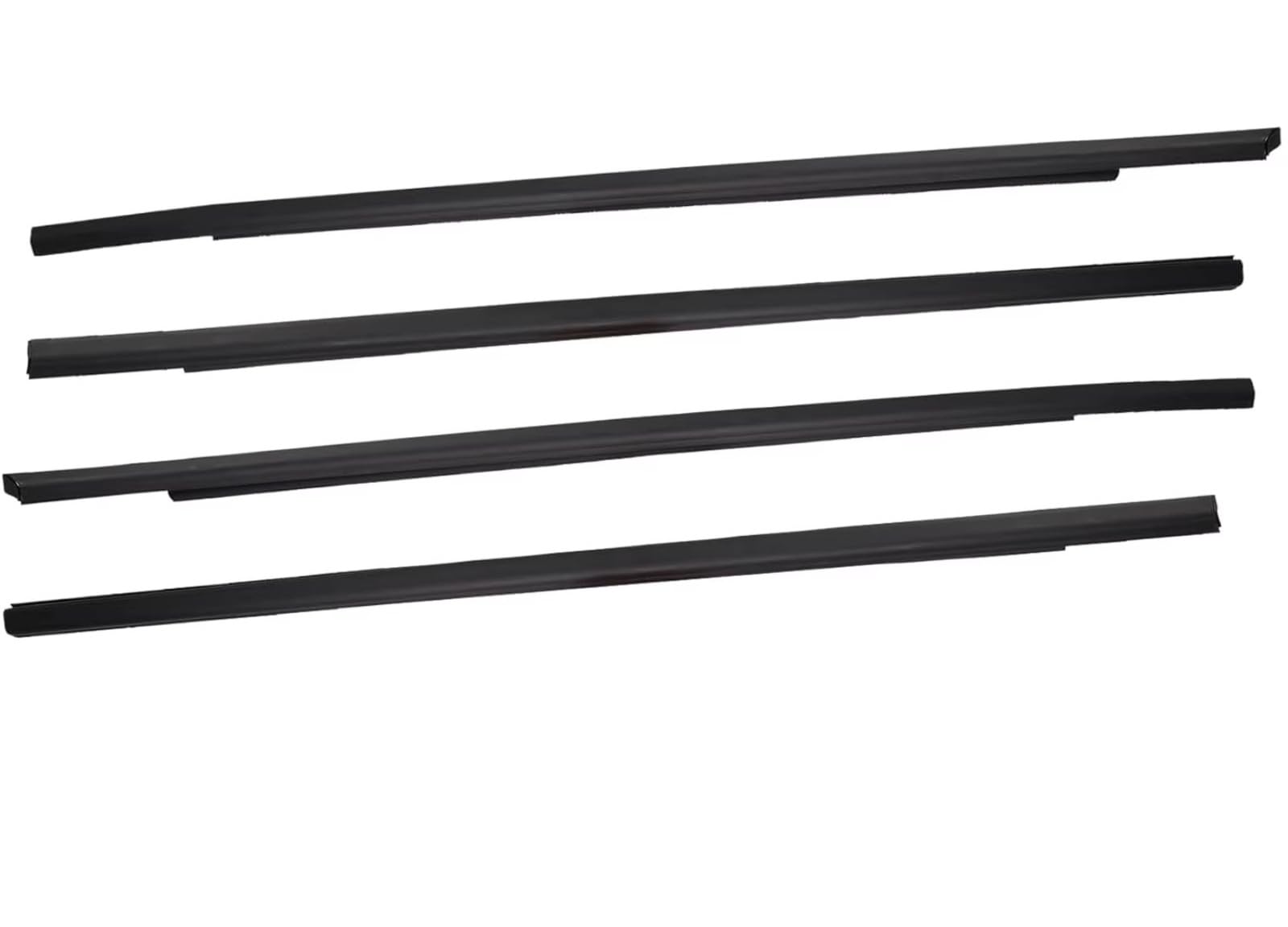 for Civic 2016-2019 Rubber Door Moulding Trim Outer Window Glass Seal Belts Weatherstrip Car Door Seal Protector